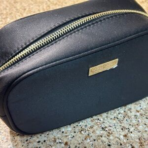 Carolina Herrera Good Girl Black cosmetic Bag with Gold Accent New never used.
